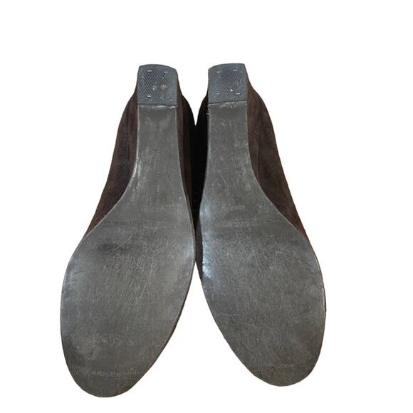 Stuart Weitzman Women’s Brown Frobozzie Chain Detail Wedge Heels Size 6.5 - Picture 4 of 12